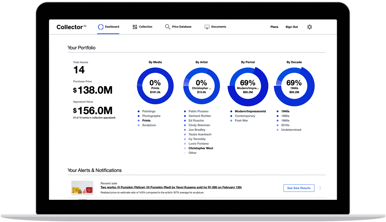 CollectorIQ application preview